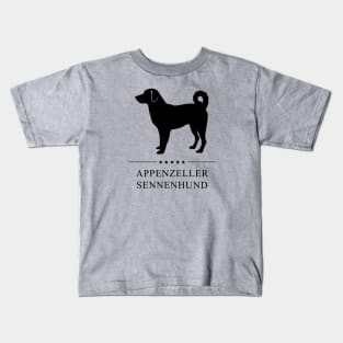 Appenzeller Sennenhund Black Silhouette Kids T-Shirt